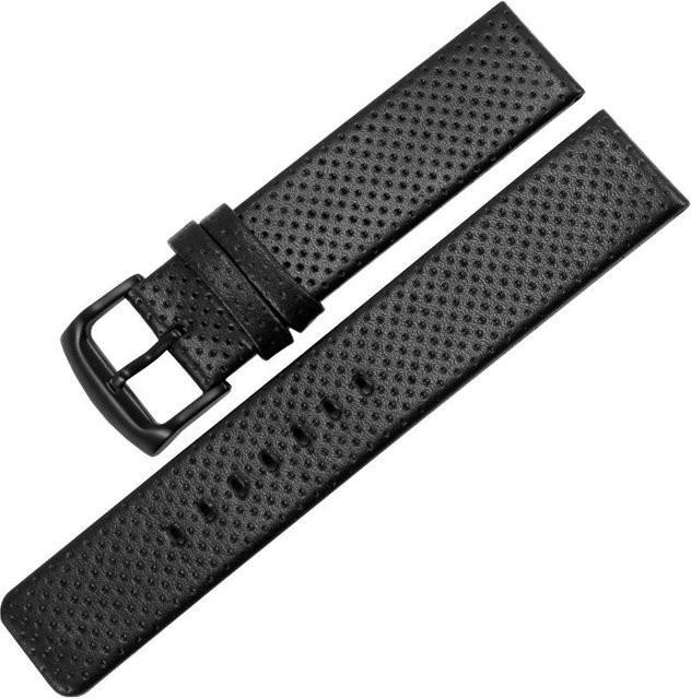 Foucsontop Uhrenarmband Echtleder, 20mm, 22mm, Schwarz, Herren - Bild 1