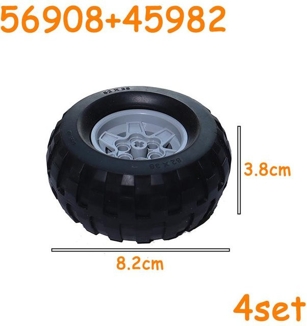 Enlighten Bausteine Reifen Räder Auto LKW Motorrad ab 14 Jahren - Bild 1
