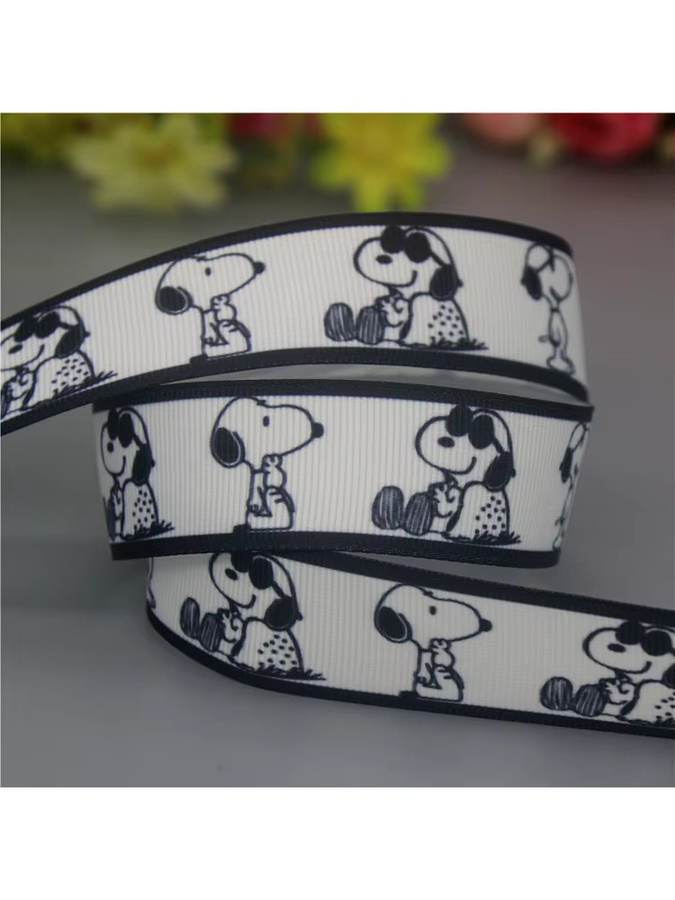 Dhk Hundeband mit Print in Weiß, 50 Yards Textilband für DIY Nähen und Handwerk - Bild 3