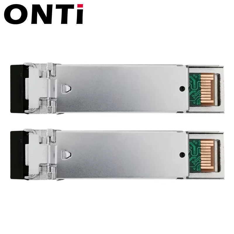 ONTi Gigabit SFP Modul SM LC WDM 1.25G Bidi Single Mode Glasfaser-Transceiver in Silber, kompatibel mit Cisco Switch - Bild 2