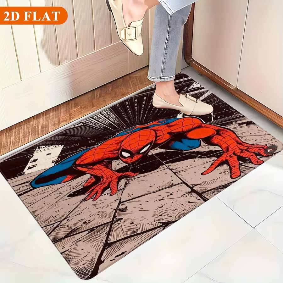 Rutschfeste Badematte von MARVEL mit Spiderman Motiv aus Polyester, B/T: 60 x 40 cm, Mehrfarbig - Bild 5
