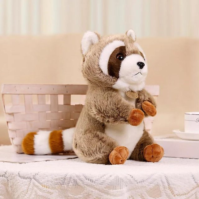 Kidsly Eichhörnchen-Plüschtier, Waschbär-Puppe, 17cm, ab 3 Jahre - Bild 1