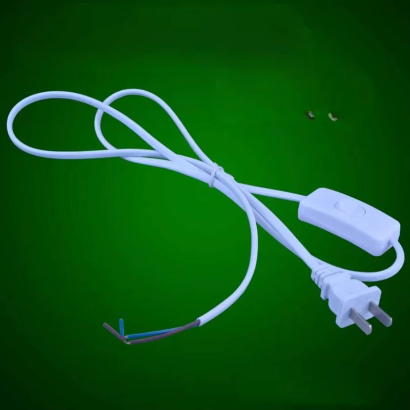 10er Set JOYINLED Netzkabel mit Schalterstecker in Schwarz und Weiß, internationales Standard-Elektrokabel mit Kupferdraht - Bild 2