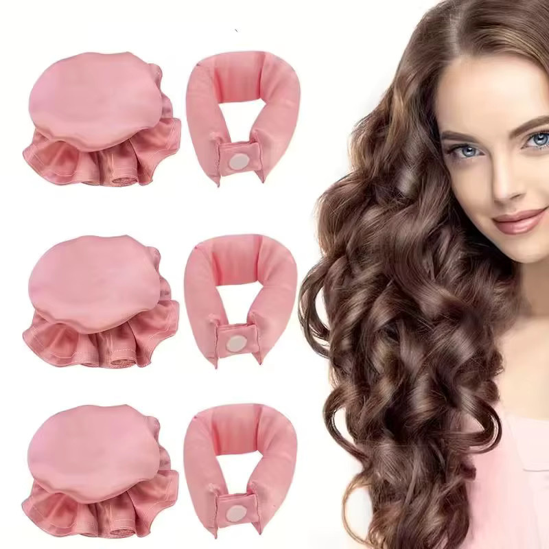 6-teiliges Locken-Set, nicht erhitzend, für normales Haar, Unisex - Bild 4