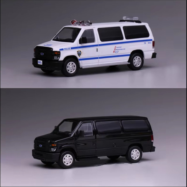 WELLY E350 Polizei, Modellauto, 1:64, Metall, Weiß - Bild 1