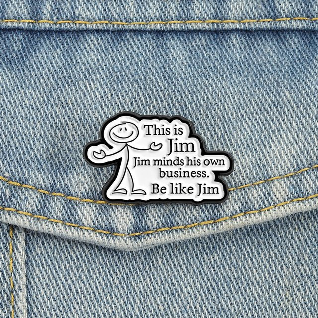 Miss Zoe Emaille-Anstecknadel Mind Your Own Business, Unisex - Bild 1