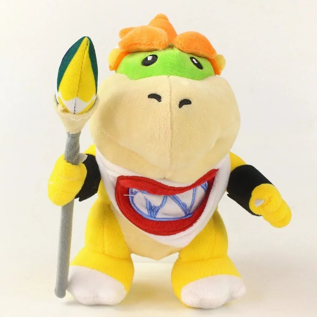 Bandai Super Mario Bowser Jr. Plüschtier, 20cm, mit Zepter - Bild 1
