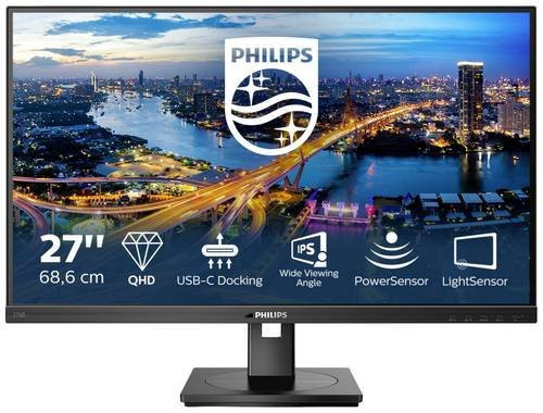 Philips 276B1/00 LCD-Monitor 27 Zoll QHD 1440p Schwarz mit HDMI, USB-A, DisplayPort, USB-C und Ethernet/LAN - Bild 1