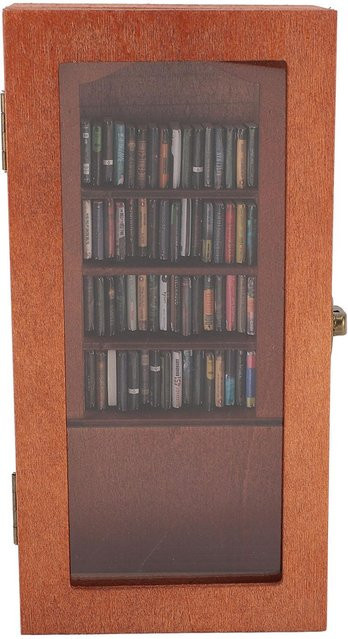 CosyHome Holz Bücherregal in Braun mit Buch-Figur als Deko-Ornament für dein Arbeitszimmer - Bild 1