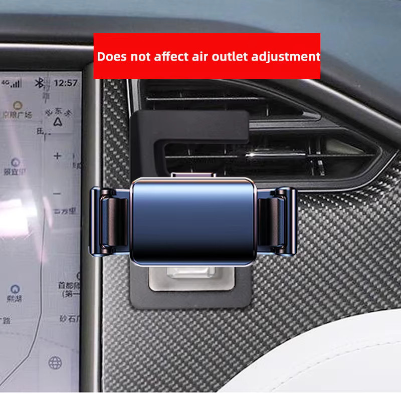 TEEQ Smartphone Halterung mit kabelloser Ladefunktion für Tesla Modell S (2014-2021) und Modell X (2016-2021) in Schwarz - Bild 3