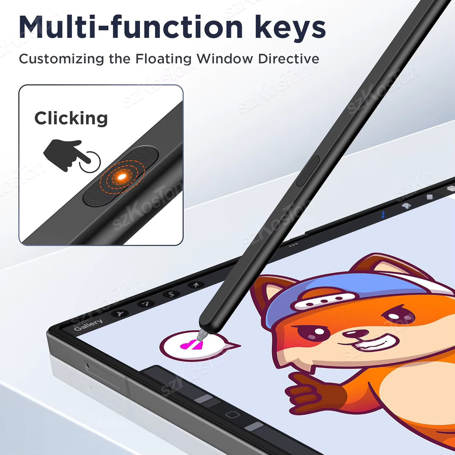 Samsung Ersatz-Eingabestift für Galaxy Z Fold 6 und Fold 5 in Schwarz mit 4096 Druckstufen ohne Bluetooth - Bild 4