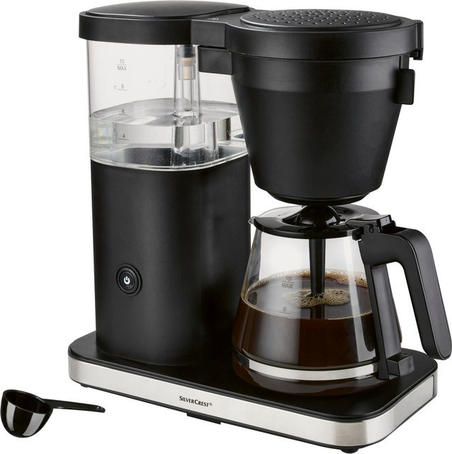Silvercrest Kaffeemaschine Brew-Buddy in Schwarz mit 1700 W und Glaskanne - Bild 1
