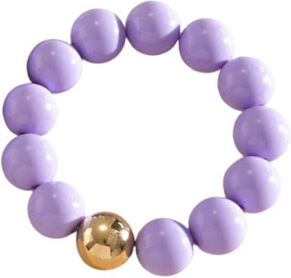Zentrix Acryl-Kettenhalsband, Perle, lila, Damen - Bild 1