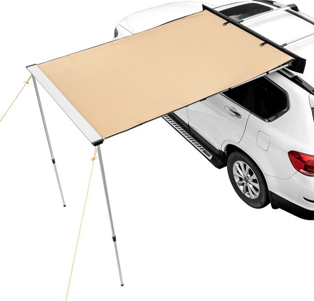 SucceBuy Ausfahrbare Autoseitenmarkise mit wasserdichter Aufbewahrungstasche für LKW, SUV, Transporter und Wohnmobile - Bild 1