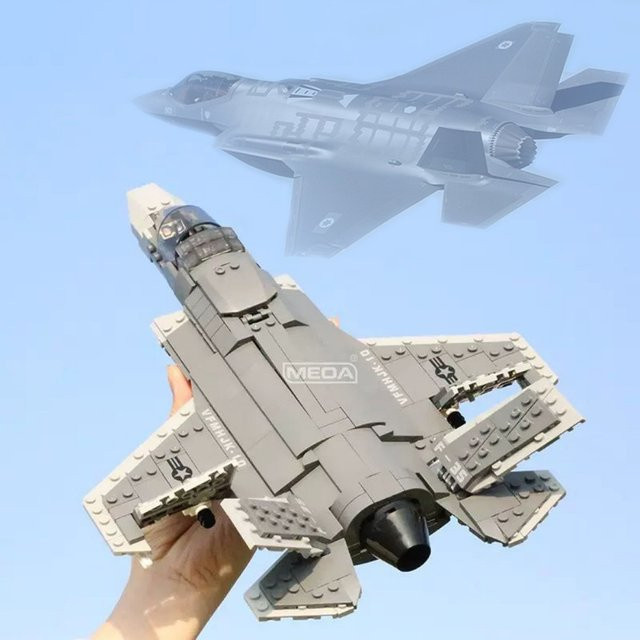 MEOA F-35 Blitz II Flugzeug, Baustein, 646 Teile - Bild 1