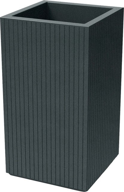 Prosperplast Blumentopf Coro Square in Graphit, B/T/H: 40 x 40 x 70 cm - Bild 1