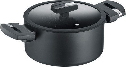 B.green Kochtopf mit Antihaftbeschichtung in Schwarz, Durchmesser: 24 cm - Bild 1