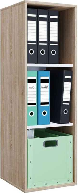 VCM Regal Lona I aus Holzwerkstoff mit Eiche-Nachbildung, braun, B/T/H: 37 x 35,3 x 110 cm - Bild 4