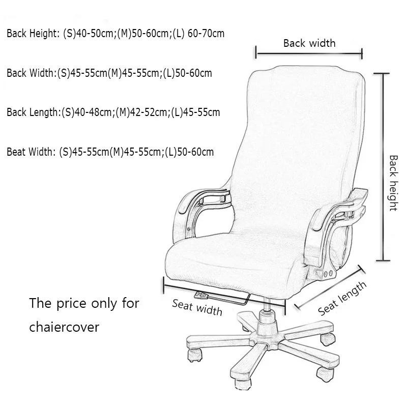 Yiran Furniture Elastische Bürostuhlbezüge aus Spandex für Gaming- und Computerstühle, Waschbar - Bild 2