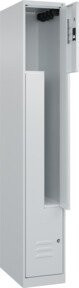 C+P Z-Spind Classic PLUS Spind mit 2 Fächern, Grau, H x B x T: 185 x 30 x 50 cm - Bild 1