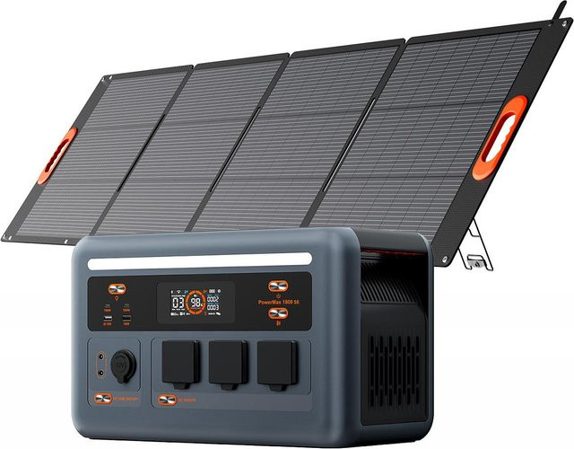 Blackview OSCAL PowerMax Tragbare Powerstation 1800W mit 1024Wh LFP Akku in Schwarz - Bild 1
