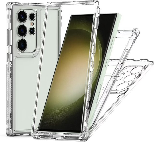 Transparente Schutzhülle für Samsung Galaxy A55 A35 A16 A54 A15 A53 S25 S24 Ultra S24 FE S23 Plus A14 A34 A36 A26 - Bild 1