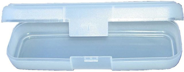RUMOLD Utensilienbox mit Klickverschluss aus Kunststoff, transparent, B/T/H: 24,6 x 8,8 x 2,0 cm - Bild 1