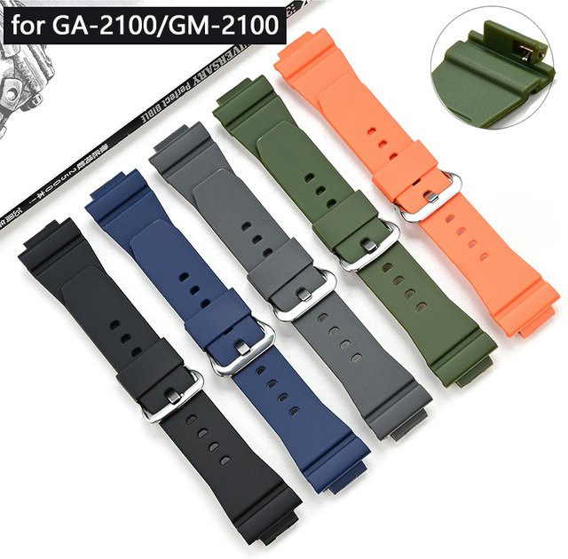 Casio Uhrenarmband Gummi, Schwarz, Herren - Bild 1