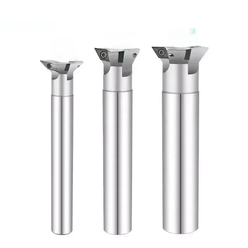 ZINAF Schwalbenschwanz-Schlitzfräser Winkelfräser für CNC-Maschinen in Silber - Bild 1