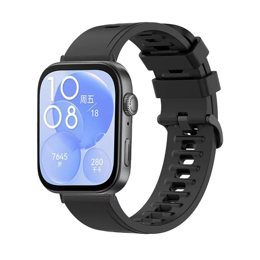 Huawei Uhrenarmband Silikon, Schwarz, Unisex - Bild 2