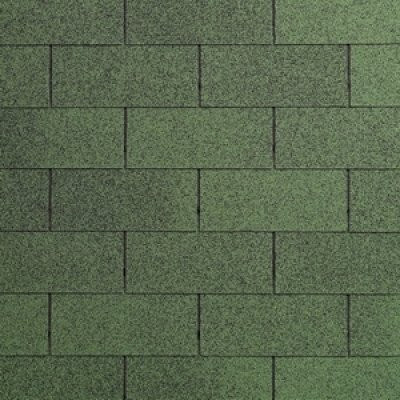 Grüne Bitumenschindeln aus Dachpappe für dein Gartenhaus mit einer Fläche von 3 m2 - Bild 1