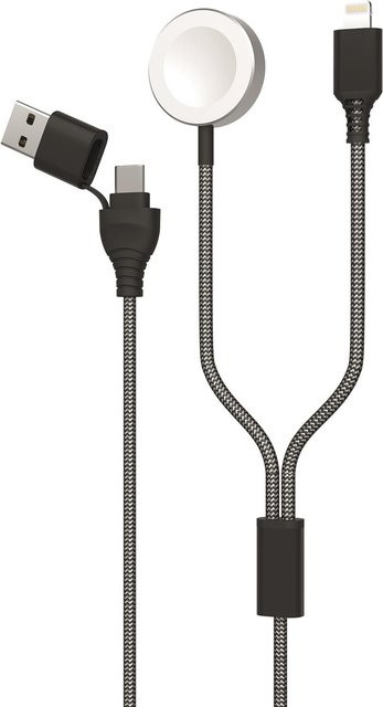 2GO USB-A auf USB-C MagSafe Kabel in Grau, Länge: 1,8 m - Bild 1