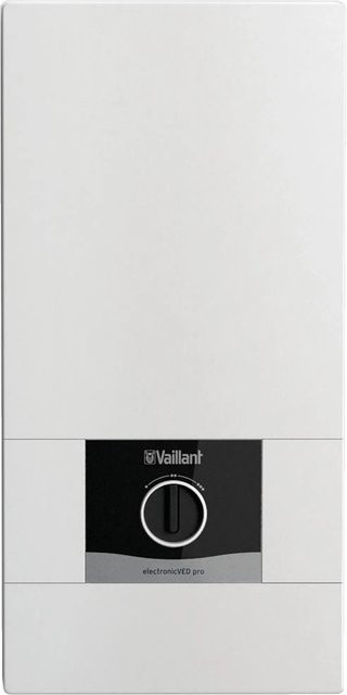 Vaillant Elektro-Durchlauferhitzer VEDE18/8PRO Elektronisch, 18 kW, Weiß - Bild 1