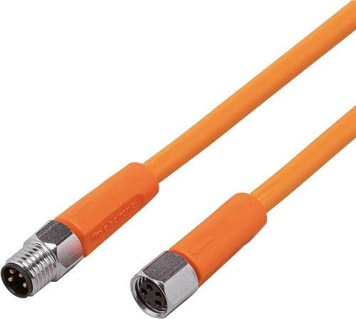Ifm Electronic EVT179 Verbindungsleitung mit Stecker und Buchse, gerade, orange, Polzahl: 4, Länge: 0,6 m - Bild 1