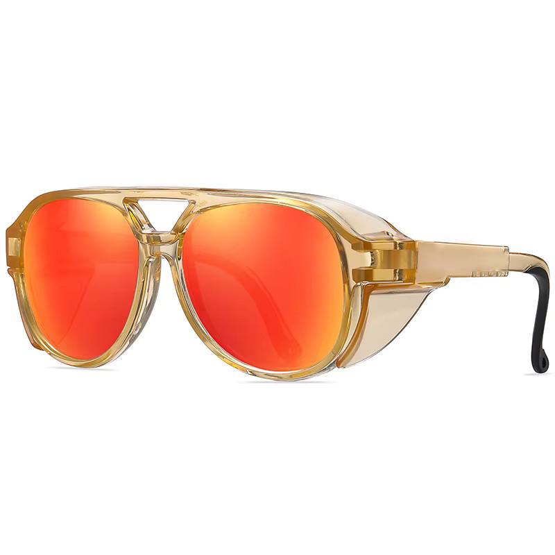 SEAMERGO Radsport-Sonnenbrille, Rund, Vollrand, Mehrfarbig, Unisex, Kunststoff - Bild 1