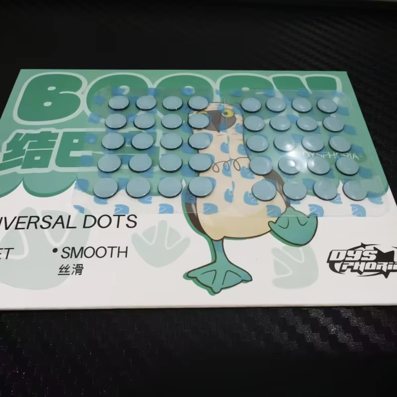 DYSPHORIA Booby Universal Round Dot Mouse Skates – Verschleißfeste und geräuschlose PTFE Mausfüße - Bild 2