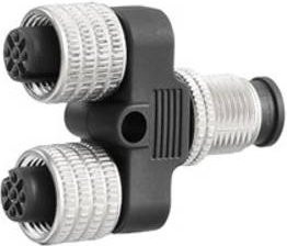 Weidmüller Sensor-Aktor-Verteiler und Adapter M12 in Y-Form, 5-polig, Schwarz - Bild 1