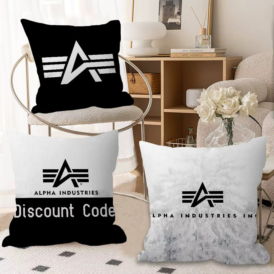 Alpha La Industries Kissenbezug mit Grafikdesign in quadratischer Form, B/B/H: 30 x 30 x 30 cm - Bild 3