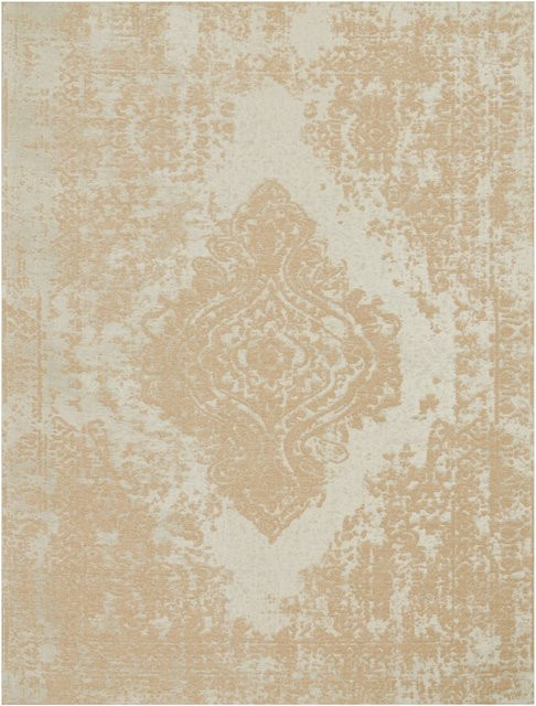 Flachgewebe-Teppich Marbella in Sand, Vintage-Design, rutschfest und fußbodenheizungsgeeignet, B/T: 80 x 150 cm - Bild 1