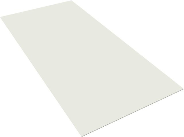 AICA Duschrückwand Aluminiumverbundplatte in Elfenbeinweiß als Fliesenersatz, B/H: 120 x 210 cm, Dicke: 3 mm - Bild 1