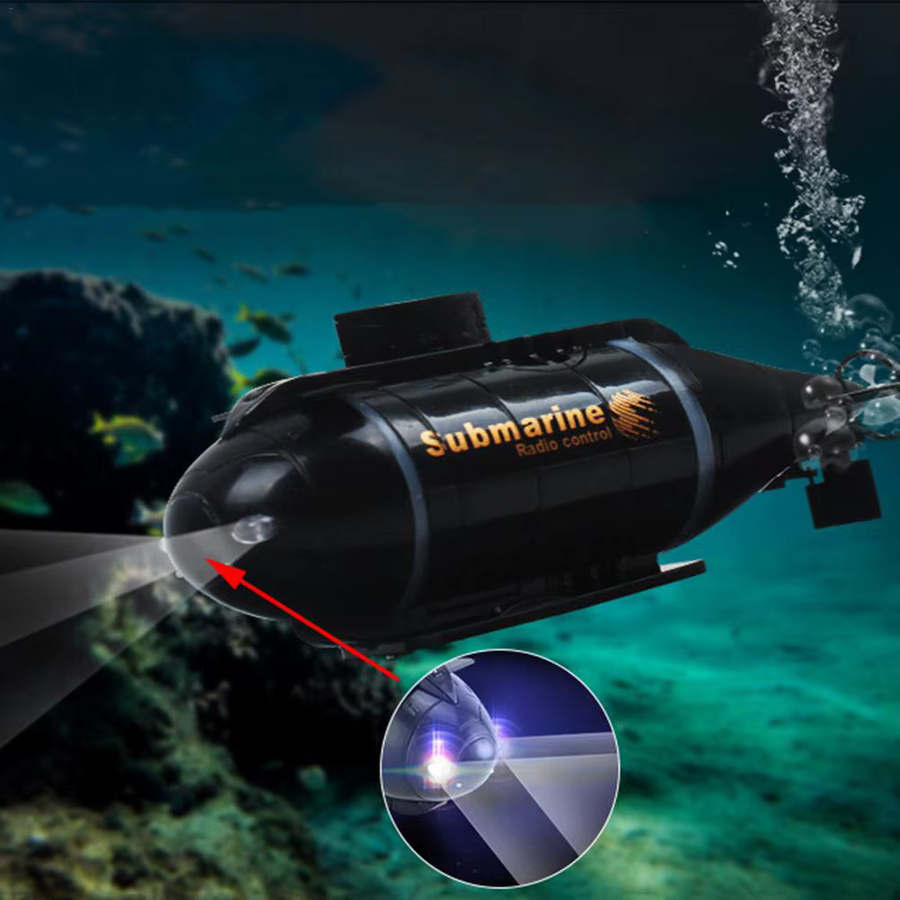 CONUSEA Mini RC U-Boot Schnellboot, mit Licht und Fernbedienung, Wasserdicht - Bild 3
