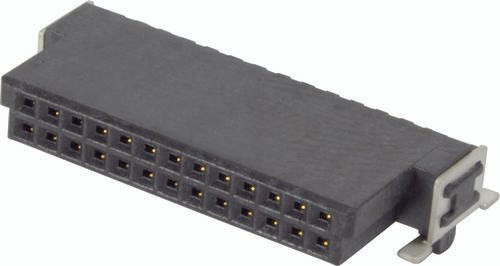 HARTING Federleiste 15251002601000 aus Messing in Schwarz mit 2 Reihen und 560 Kontakten - Bild 1