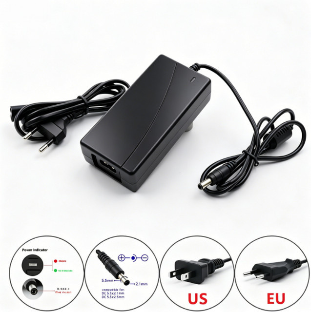 Aleaivy Ladegerät für 36V/42V Lithium-Batterien, 42V 2A, Schwarz - Bild 1