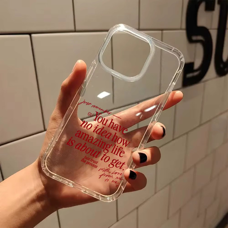 Transparente iPhone Hülle mit rotem Valentinstags-Zitat und christlichem Design für iPhone 17 Pro Max, 16, 15, 14, 13, 12, 11, X, XS, XR, 7, 8 Plus - Bild 3