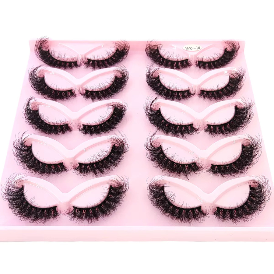 AMSDCN Falsche Wimpern, Black, Unisex, 10 Paar - Bild 2