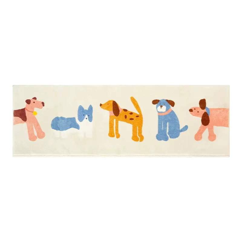 VIKAMA Teppich mit Cartoon-Illustration in Multicolour, rutschfest und aus Kaschmirimitat für Wohnzimmer, Schlafzimmer oder Balkon - Bild 2