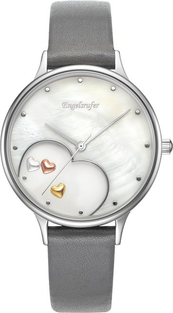 Engelsrufer Damenuhr, Quarz, Edelstahl, Leder, 34 mm, 5 ATM - Bild 1