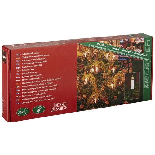 Konstsmide LED Lichterkette für Weihnachten mit 35 warmweißen Glühlampen, grün, 18,6 m - Bild 4