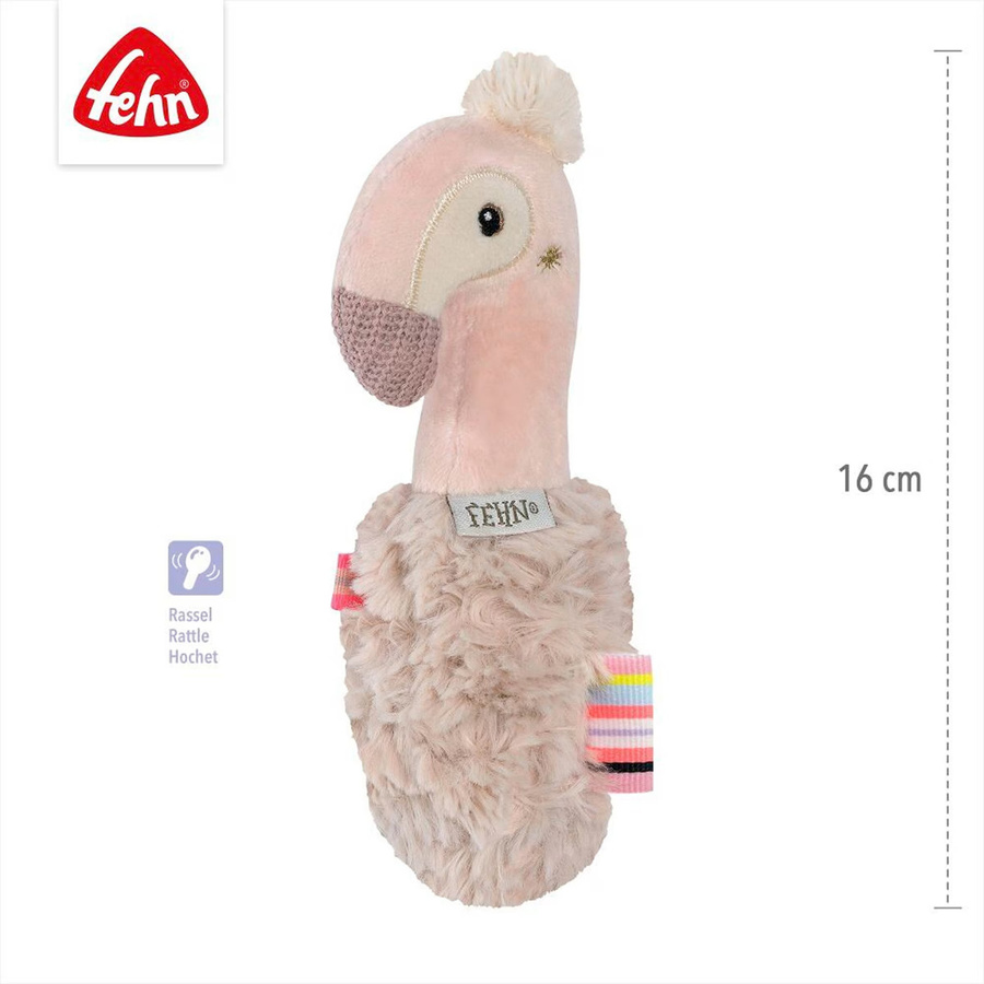 Fehn Flamingo Stabgreifling ab Geburt rosa - Bild 2