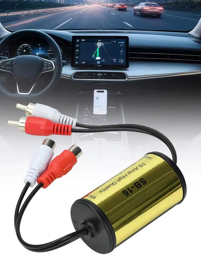 diymore RCA Audio-Rauschfilter und Erdschleifenisolator in Gold zur Beseitigung von Summen und Statik für Auto- und Heimstereoanlagen - Bild 6